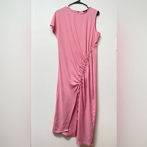 Zara Maxi Dress with Asymmetric sleeves. Size S